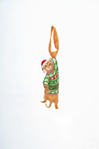 Custom Pet Christmas Tie - Custom Cat With Chistmas Sweater