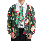 Christmas Monkey Novelty Tie – Funny Animal Tie, Holiday Gift, Taffeta Silk