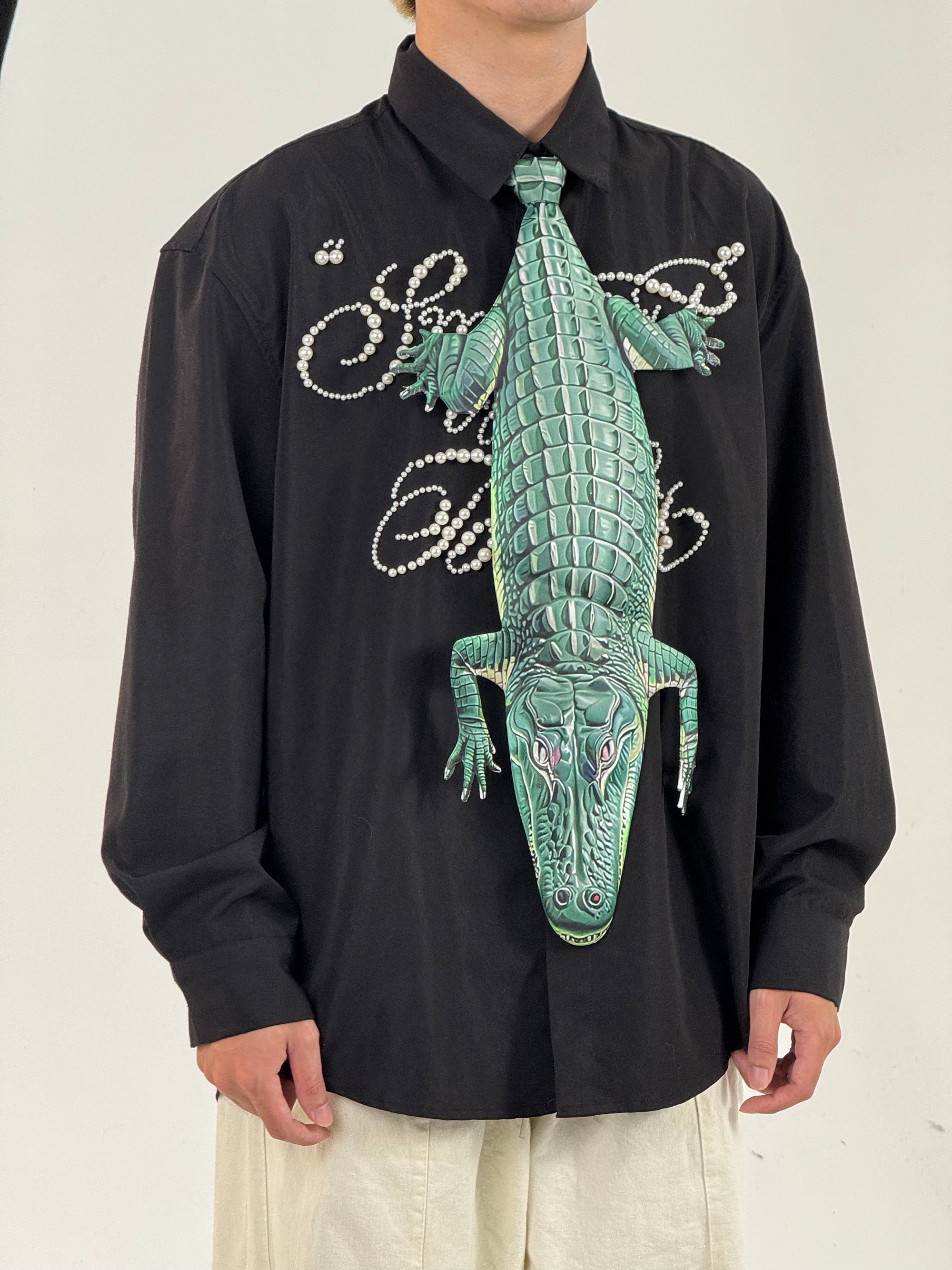 Animals Tie Shaped Novelty Tie, Alligators Shaped Tie, Vintage Holiday Gift, Tie Gift, Tie Accessories