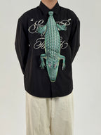 Animals Tie Shaped Novelty Tie, Alligators Shaped Tie, Vintage Holiday Gift, Tie Gift, Tie Accessories