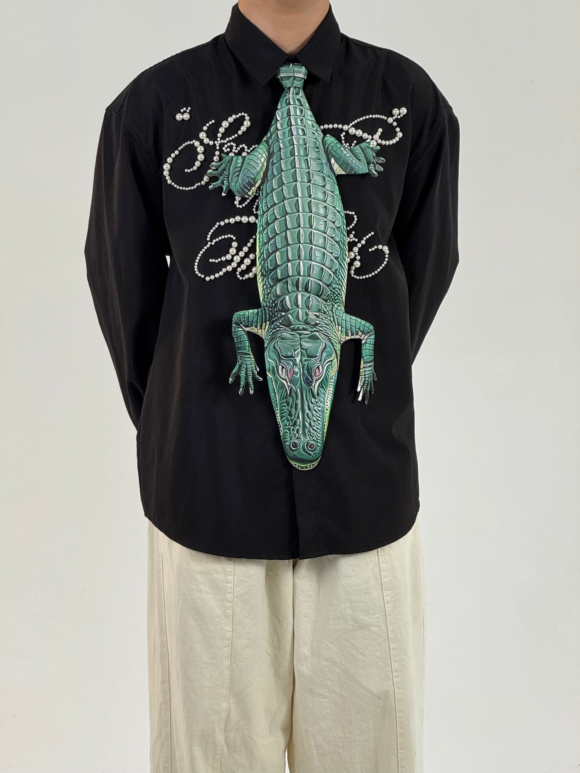 Animals Tie Shaped Novelty Tie, Alligators Shaped Tie, Vintage Holiday Gift, Tie Gift, Tie Accessories