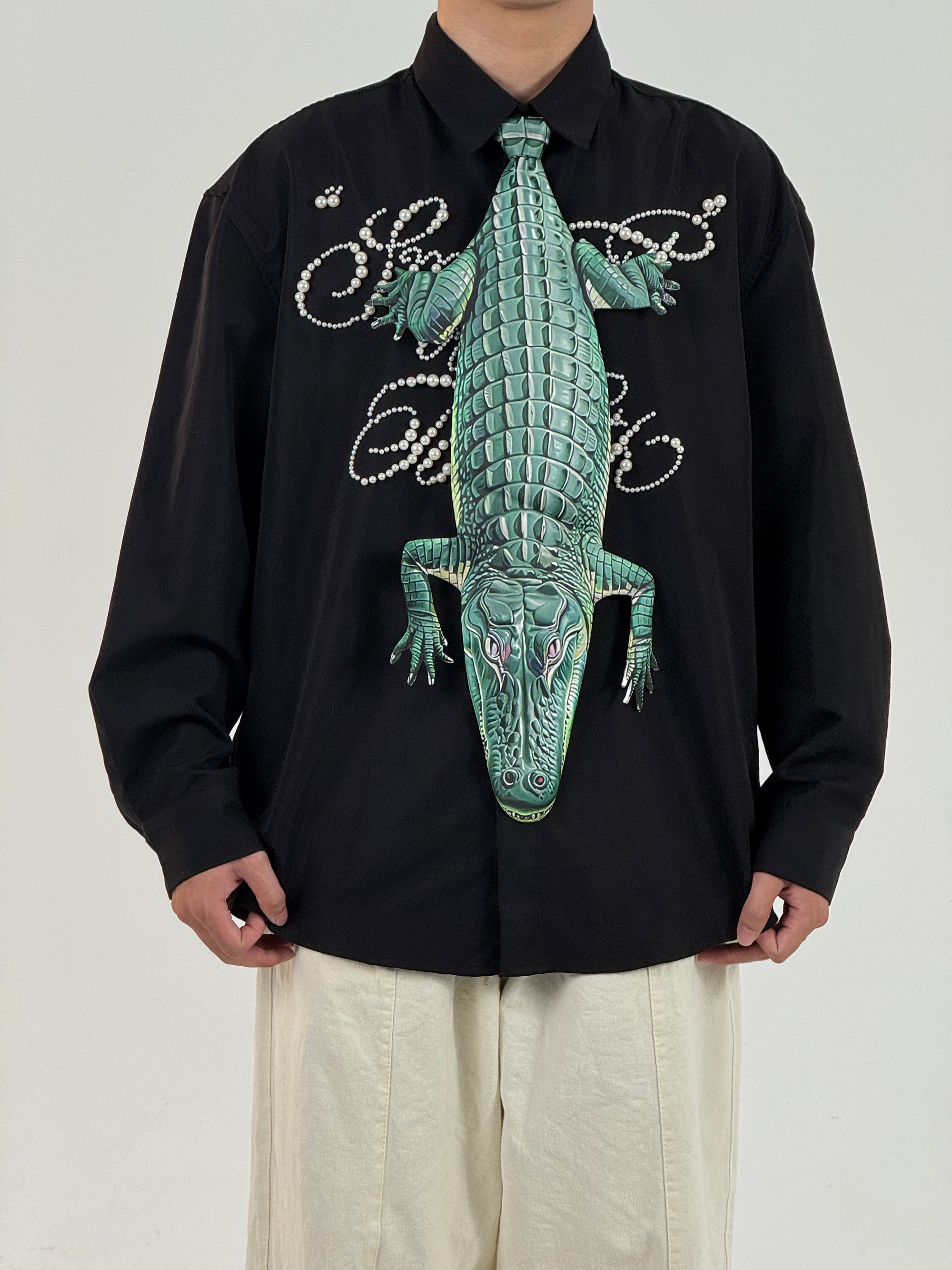 Animals Tie Shaped Novelty Tie, Alligators Shaped Tie, Vintage Holiday Gift, Tie Gift, Tie Accessories