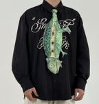 Animals Tie Shaped Novelty Tie, Chameleon Shaped Tie, Vintage Holiday Gift, Tie Gift, Tie Accessories