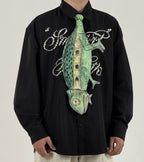 Animals Tie Shaped Novelty Tie, Chameleon Shaped Tie, Vintage Holiday Gift, Tie Gift, Tie Accessories