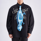 Animals Ties X-ray Chameleon Tie, Vintage Tie, Novelty Tie, Tie Accessories Holiday Gift, Tie Gift, Tie Accessories