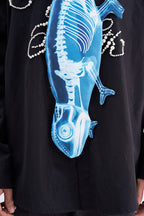 Animals Ties X-ray Chameleon Tie, Vintage Tie, Novelty Tie, Tie Accessories Holiday Gift, Tie Gift, Tie Accessories