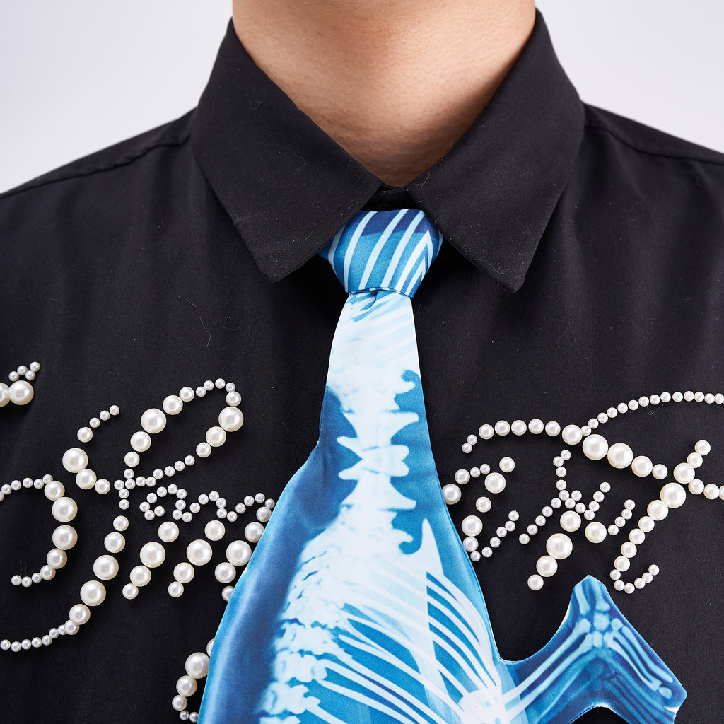 Animals Ties X-ray Chameleon Tie, Vintage Tie, Novelty Tie, Tie Accessories Holiday Gift, Tie Gift, Tie Accessories