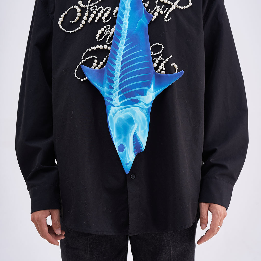 Animals Ties X-ray Shark Tie, Vintage Tie, Novelty Tie, Tie Accessories Holiday Gift, Tie Gift, Tie Accessories