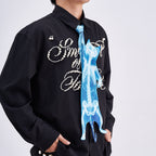 Animals Ties X-ray Cat Tie, Vintage Tie, Novelty Tie, Tie Accessories Holiday Gift, Tie Gift, Tie Accessories