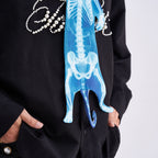 Animals Ties X-ray Cat Tie, Vintage Tie, Novelty Tie, Tie Accessories Holiday Gift, Tie Gift, Tie Accessories