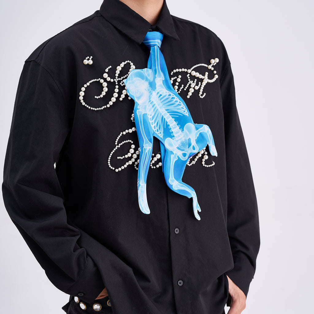 Animals Ties X-ray Monkey Tie, Vintage Tie, Novelty Tie, Tie Accessories Holiday Gift, Tie Gift, Tie Accessories