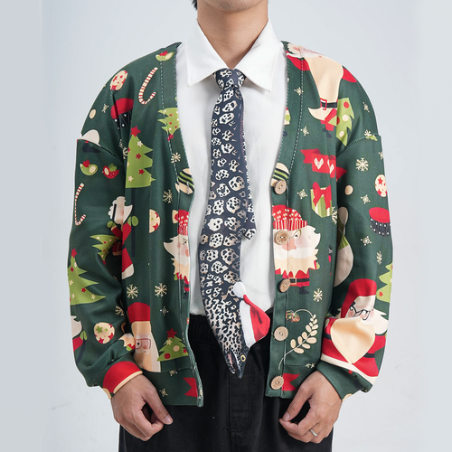 Christmas Novelty Spotted Eel Tie – Animals Shape Necktie – Funny Holiday Gift for Men